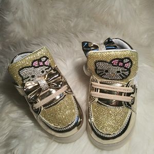 Rare Gold N Glamorous Kitty Shoes